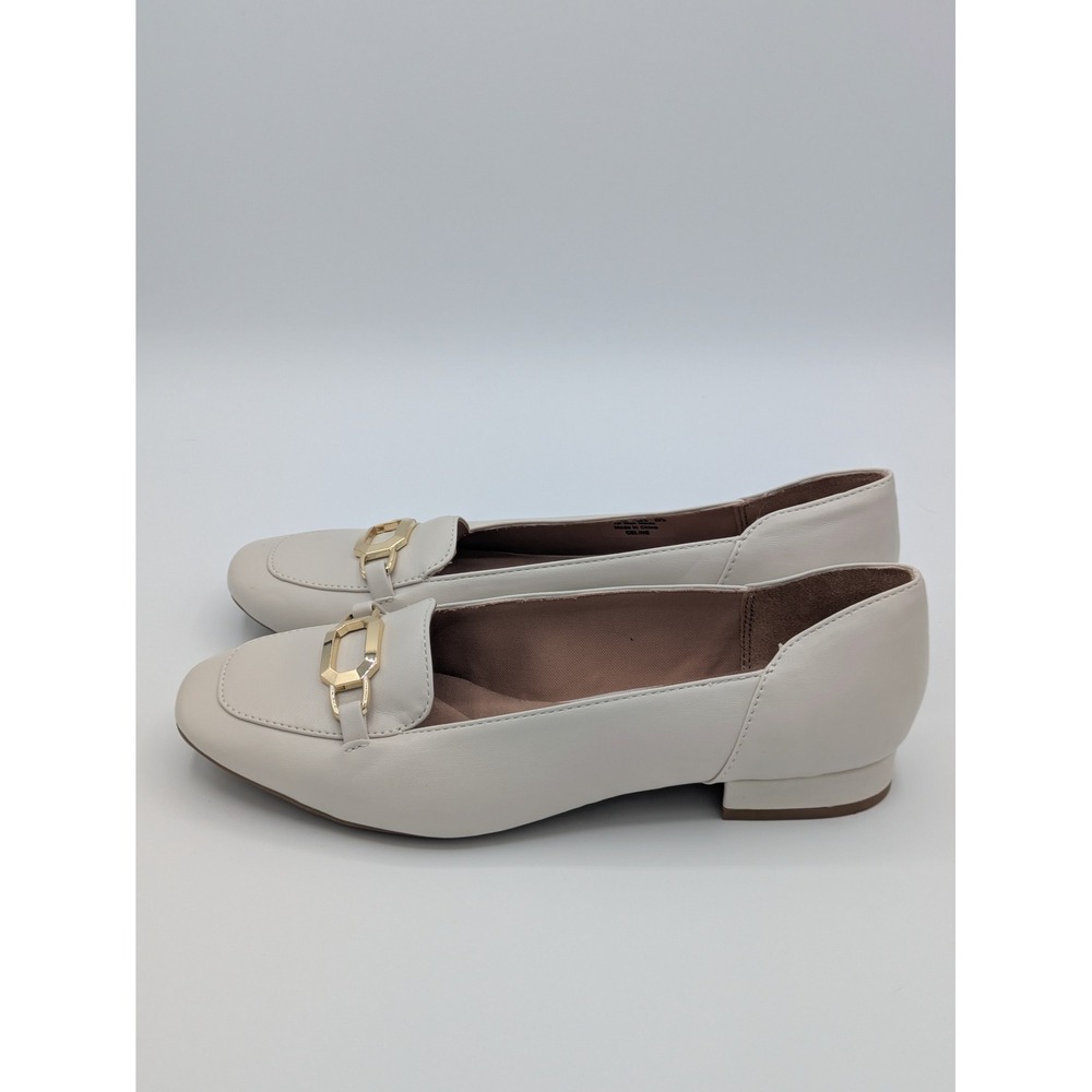 LifeStride Celine Loafers‎ 8W Cream Gold Bit Soft System Comfort Shoes - Picture 7 of 12